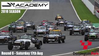 2019 Caterham Academy  R5  Donington Park  2nd Place [upl. by Adelric]