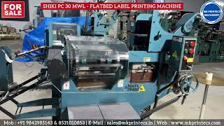 LABEL PRINTING MACHINE  SHIKI PC 30 MWL  FOR SALE quotIMPORTED FROM JAPAN 🇯🇵quot  3C LAMINATE DIECUT [upl. by Arun758]