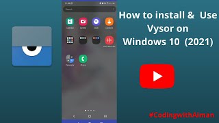 How to install Vysor amp use Vysor on windows 102021Control Android from PCComplete Guide in Urdu [upl. by Ahsilam]