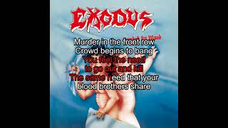 Exodus  Bonded by Blood karaoke [upl. by Namyac]