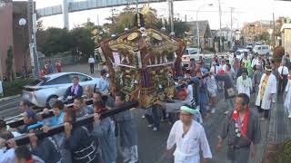 平成30年 鎌倉市＜龍口明神社＞例大祭宵宮 神輿渡御（県道304号線＝西鎌倉） [upl. by Deadman365]