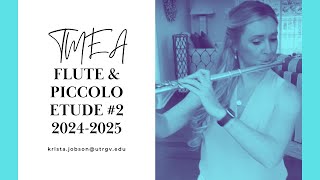 2024 TMEA All State FLUTE etude 2 [upl. by Rettig870]