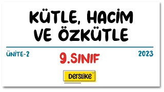 Madde ve Özkütle  9 Sınıf  2023 [upl. by Anelrac]