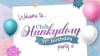 Club Hunkydory 11th Birthday  NEW Dog Tales Decoupage Toppers [upl. by Sirref326]