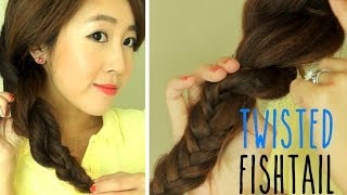 Hairstyle for School Twisted Fishtail Braid [upl. by Elman]