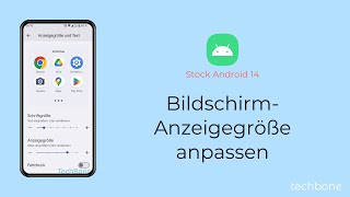 Anzeigegröße vom Bildschirm anpassen Android 14 [upl. by Ahsercul988]