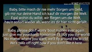 Cro  Einmal um die Welt  English  lyrics [upl. by Gnouv907]