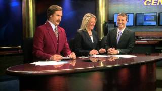 Ron Burgundy CoAnchors KXMB Newscast [upl. by Gussman]