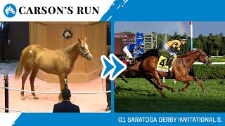 2024 G1 Saratoga Derby Invitational S winner CARSONS RUN at The July Sale [upl. by Mathew]