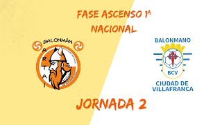 SECTOR A  FASE ASCENSO PRIMERA NACIONAL POIO ARTAI  BALONMANO CIUDAD DE VILLAFRANCA [upl. by Ojillib537]