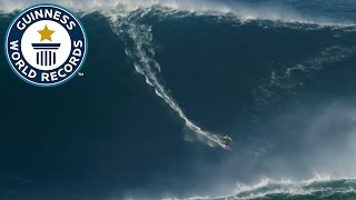 Largest wave surfed  Guinness World Records [upl. by Iman828]