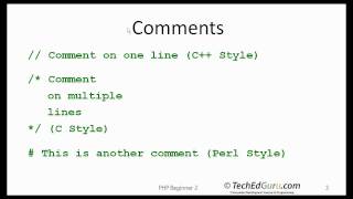 PHP Beginner 2  Variables Data types Assignment [upl. by Jasmin]