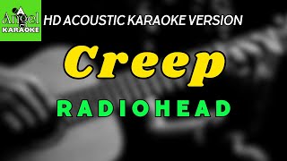 Creep  Radiohead LOWER KEY HD Acoustic Karaoke Version [upl. by Yecart]