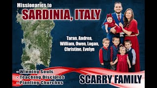 Missionaries to Sardinia Italy  Scarry Family [upl. by Emeline832]