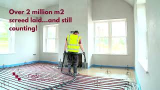 Our Smet Supported Partner  Fast Floor Screed Ltd poured over 2M m2 UFH liquid screed [upl. by Hsital]