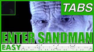 Enter Sandman  Metallica bass tabs cover [upl. by Eeralav587]