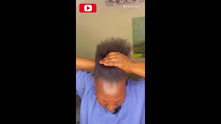 HOW I HOT COMB MY 4C NATURAL HAIR USING APRESS COMB😲naturalhair howtostylenaturalhair [upl. by Fendig]