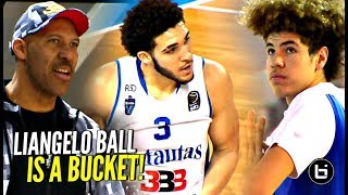 LiAngelo Ball Keeps GETTING BUCKETS Wearing Gelo G3s BBB Tournament Game 2 [upl. by Araek967]