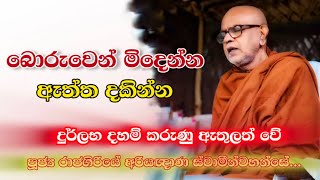 බොරුවෙන් මිදෙන්න ඇත්ත දකින්න පින්වතුනී rajagiriye ariyagnana thero [upl. by Ahtelrac]