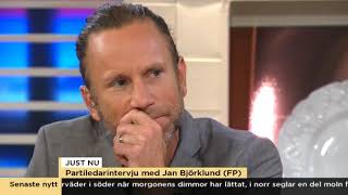 Partiledarintervju  Jan Björklund FP  Nyhetsmorgon TV4 [upl. by Kowalski]