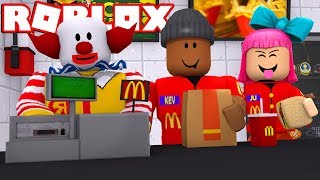 WORKING AT MCDONALDS  Roblox Roleplay [upl. by Ardnuahsal]