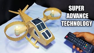 How To Make Cardboard Helicopter With DC Motor DIY Invention [upl. by Yelsew504]