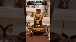 😲 340 gms Grand Wedding Set l Gold Bridal Jewellery Swarnakanchi Bridal Collections karthikamasam [upl. by Aneleasor]