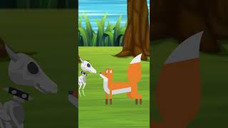 Moti And Fox  Cartoon animal  cartoonanimal  Story [upl. by Berky]