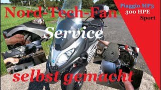 Service selbst gemacht Ölwechsel Zündkerzen und mehr an der Piaggio MP3 300 HPE Sport Inspektion [upl. by Noiroc492]