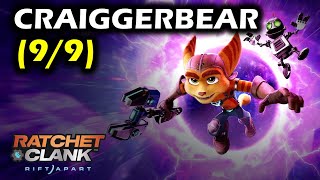 All CraiggerBear Locations UnBEARably Awesome Trophy  Ratchet and Clank Rift Apart Trophy Guide [upl. by Slavic265]