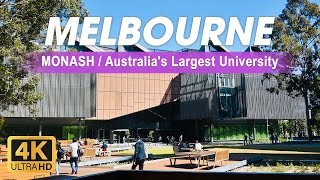 Is Monash Australias largest university  Drivethrough Clayton Campus VIC 3800  Melbourne  4K [upl. by Ojahtnamas189]