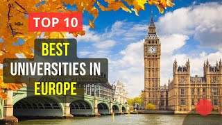 Top 10 Best Universities in Europe  QS World University Rankings 2024 [upl. by Carolin]