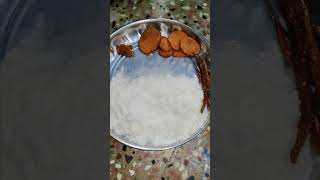 CURD RICEP POTATO FRY SENEAVARAKAI VATHAL PICKLE  youtubeshorts food lunch Lovely  Cooks💗 [upl. by Cj]