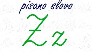 Latinica  pisano slovo Z [upl. by Ahsienat412]