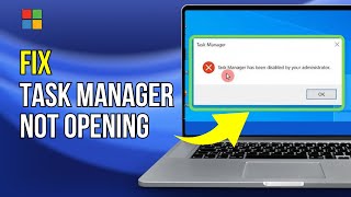 Task Manager not Opening on Windows Easy Fix [upl. by Ahola]