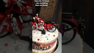 bullet theam cake bullet lover theam bullet bike riders special boys birthday special cakecakes [upl. by Rinum511]