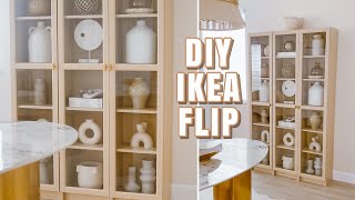 DIY Display Cabinet  IKEA Billy Bookcase Flip [upl. by Kcirrek]