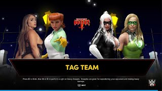 WWE 2K24 HALLOWEEN HAVOC MATCH 4 Bambi Velez Anaiz 🆚 Black Cat Dinah Lance [upl. by Barnebas910]