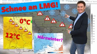 Schnee und massive Hochwassergefahr an Wettergrenze ECMWF mit strammer Kälte ab Mitte Februar [upl. by Ahselrac880]