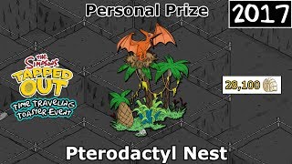 TSTO  Time Traveling Toaster Event  Pterodactyl Nest  Personal Prize 2017 [upl. by Reeve]