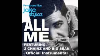 Drake  All Me Official Instrumental No Tags High Quality [upl. by Lonergan714]