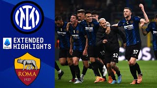 Inter Milan vs Roma Extended Highlights  Serie A  CBS Sports Golazo [upl. by Nmutua]