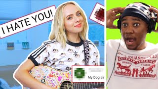 Song Using Only Hate Comments 2 Madilyn Bailey Reaction  This was hard [upl. by Wershba955]