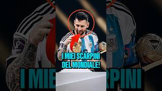 Dove sono gli scarpini di Messi del Mondiale😱🏆 calcio [upl. by Yanel]