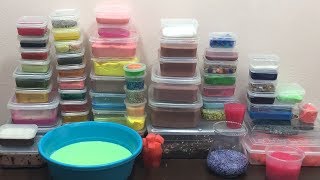 MIXING ALL MY SLIME  SLIME SMOOTHIE  SATISFYING VIDEOS  15 [upl. by Burke]