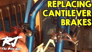 Replacing Shimano Altus Cantilever Brakes Cracked Plastic Collars [upl. by Gruchot]