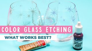 How To Color Glass Etching Which Method is Best [upl. by Juetta320]