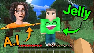 Jelly Tried To Play Minecraft With Kwebbelkop AI [upl. by Atirhs]