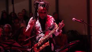 Matana Roberts Back Room 12tet  Whitney Museum  New Years Eve 2015 [upl. by Nereil]