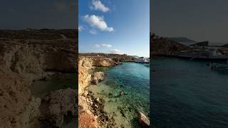 Blue Lagoon Comino Malta travel malta europe mediterranean sea fyp beautiful shorts [upl. by Mella]